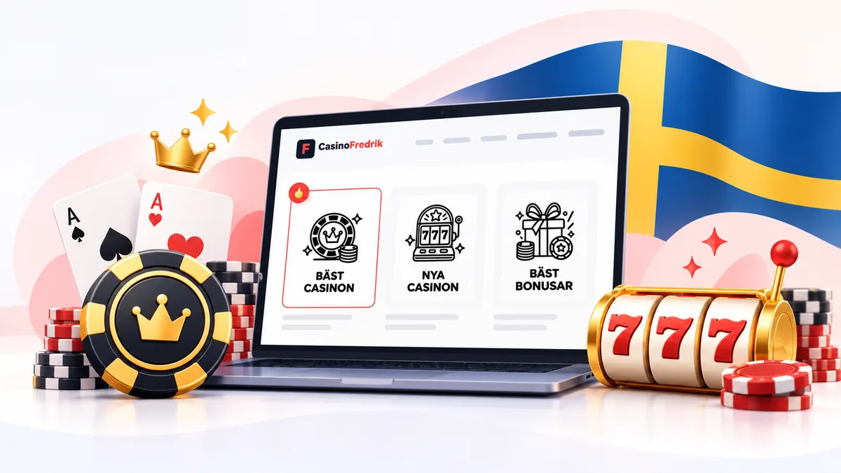 CasinoFredrik granskar casinon utan svensk licens på Sveriges marknad